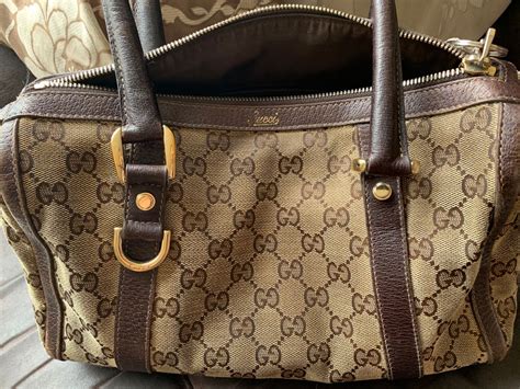 bolsa de mão pequena marron gucci